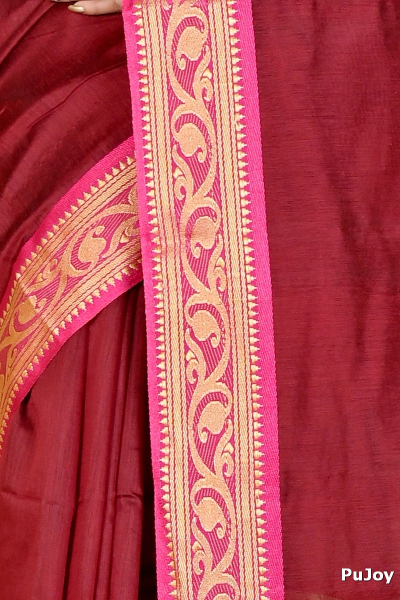 Brown Pure Cotton Nova Hand Loom Saree (1667)