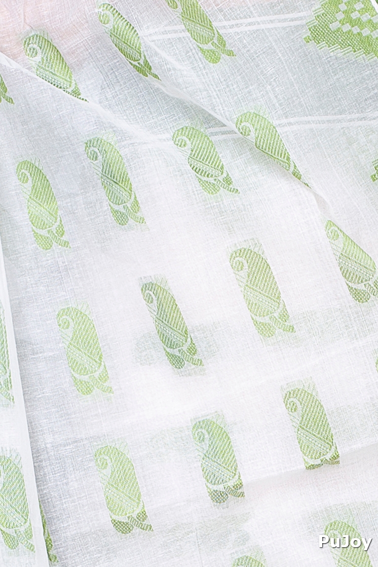 Green Pure Cotton Archana Tant Saree (173)