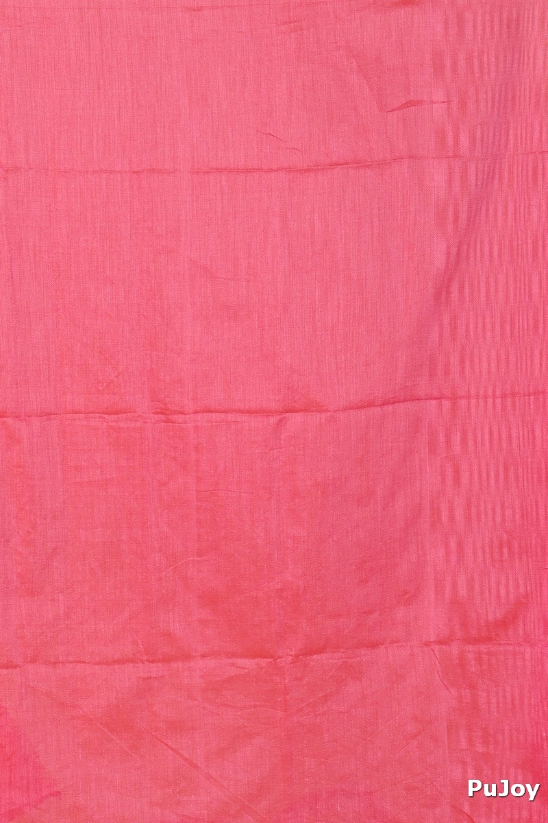 Dark Pink Pure Cotton Umber Than Embroidery Handloom saree (1740)