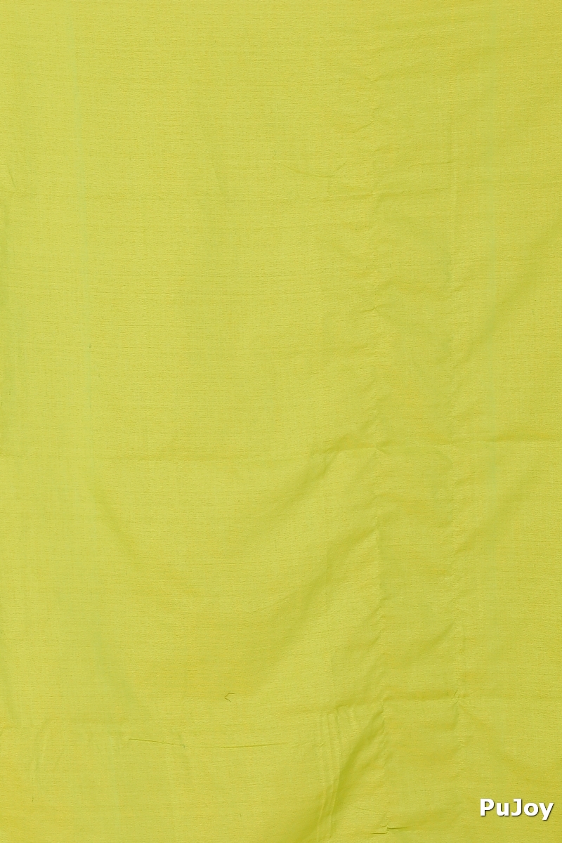See Green Pure Cotton Umber Than Embroidery Handloom saree (1741)