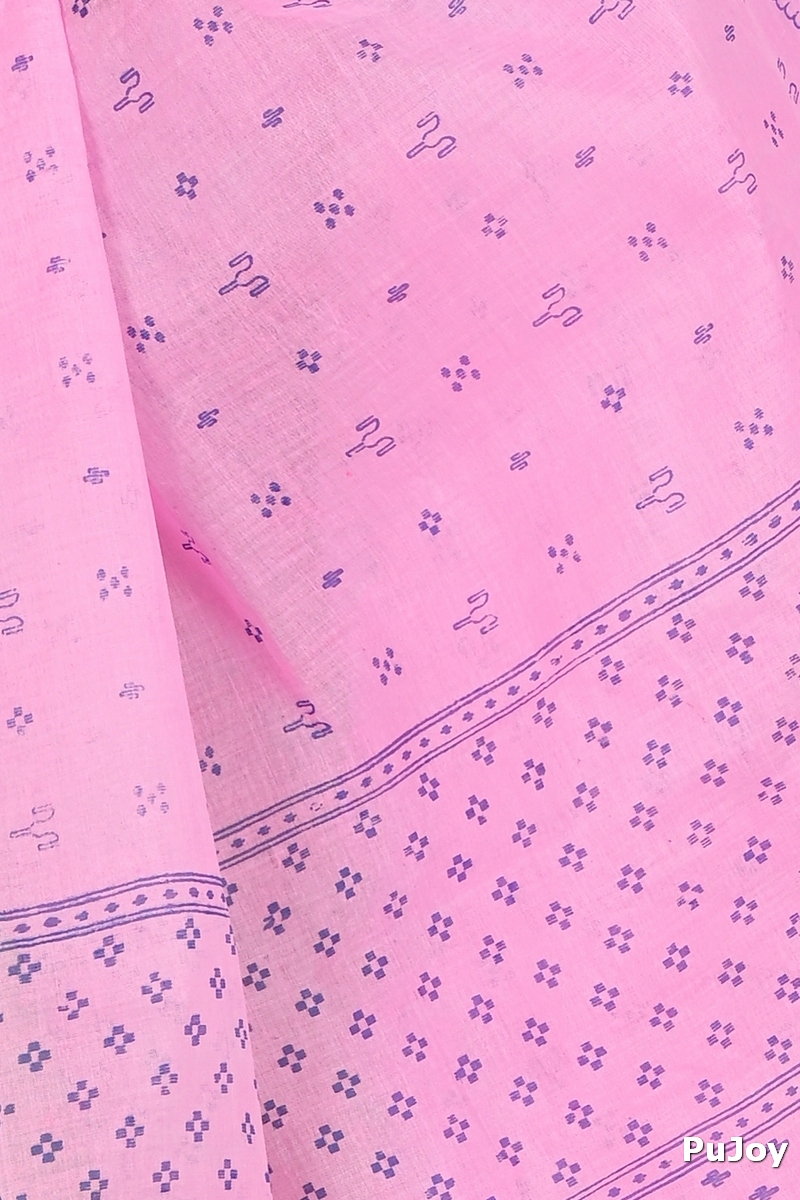 Pink Pure Cotton Liko Tant Saree Print (1746)
