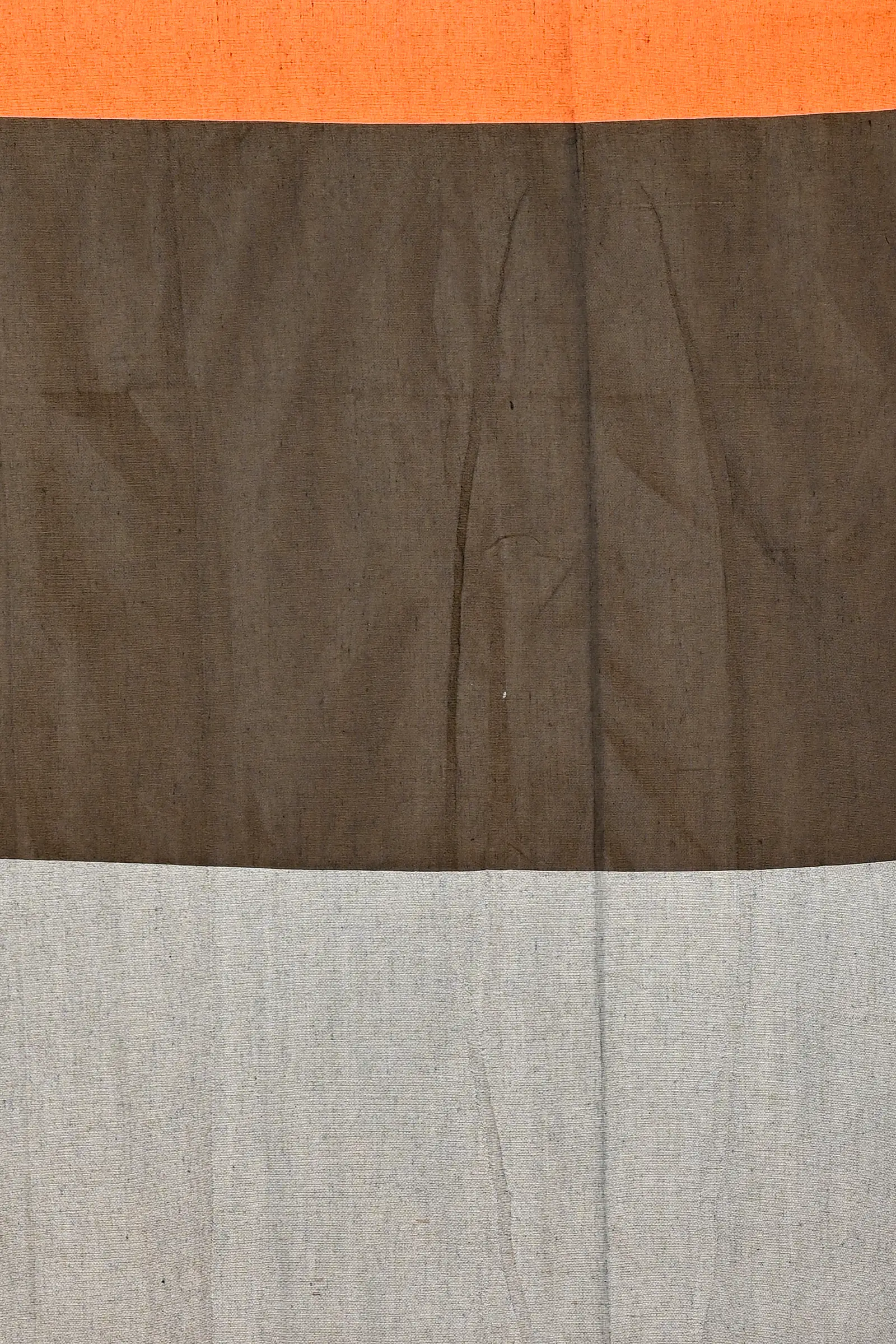 Black Grey Pure Cotton Khadaka Kousiki Hand Painted Saree (1760)