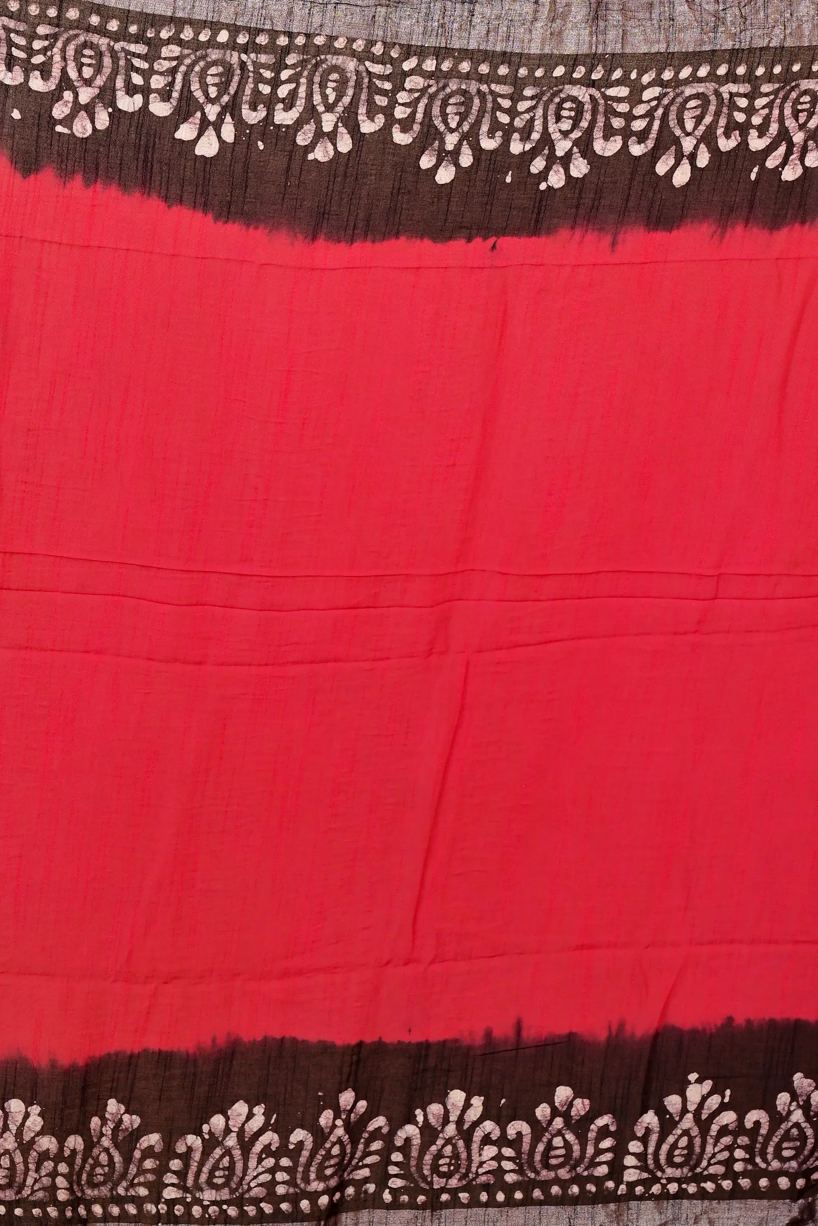 Rani Black Pure Cotton Batikato Batik Print Saree (1767)