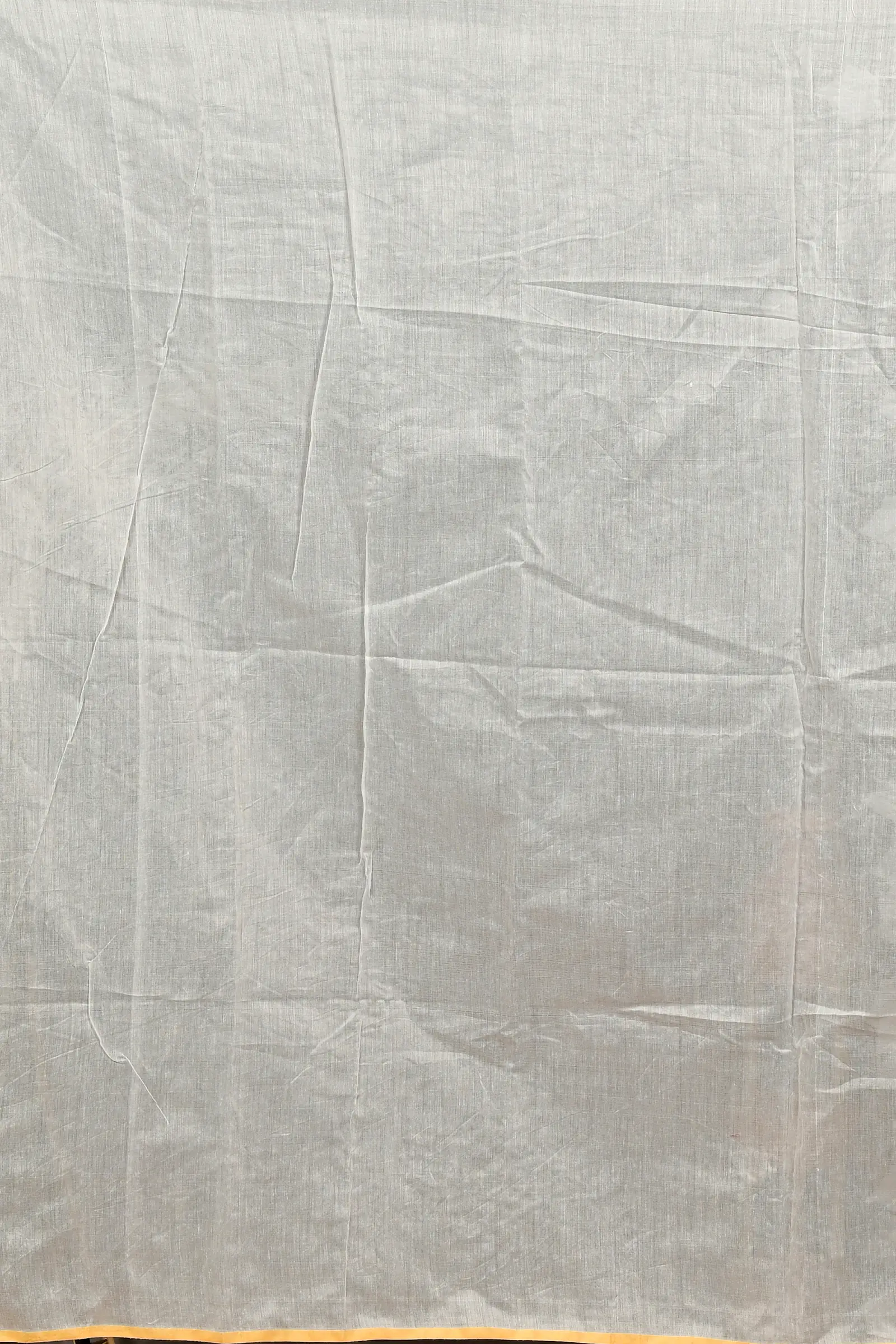 White Red Cotton Blend Variti embhand Embroidery Handloom saree (1883)