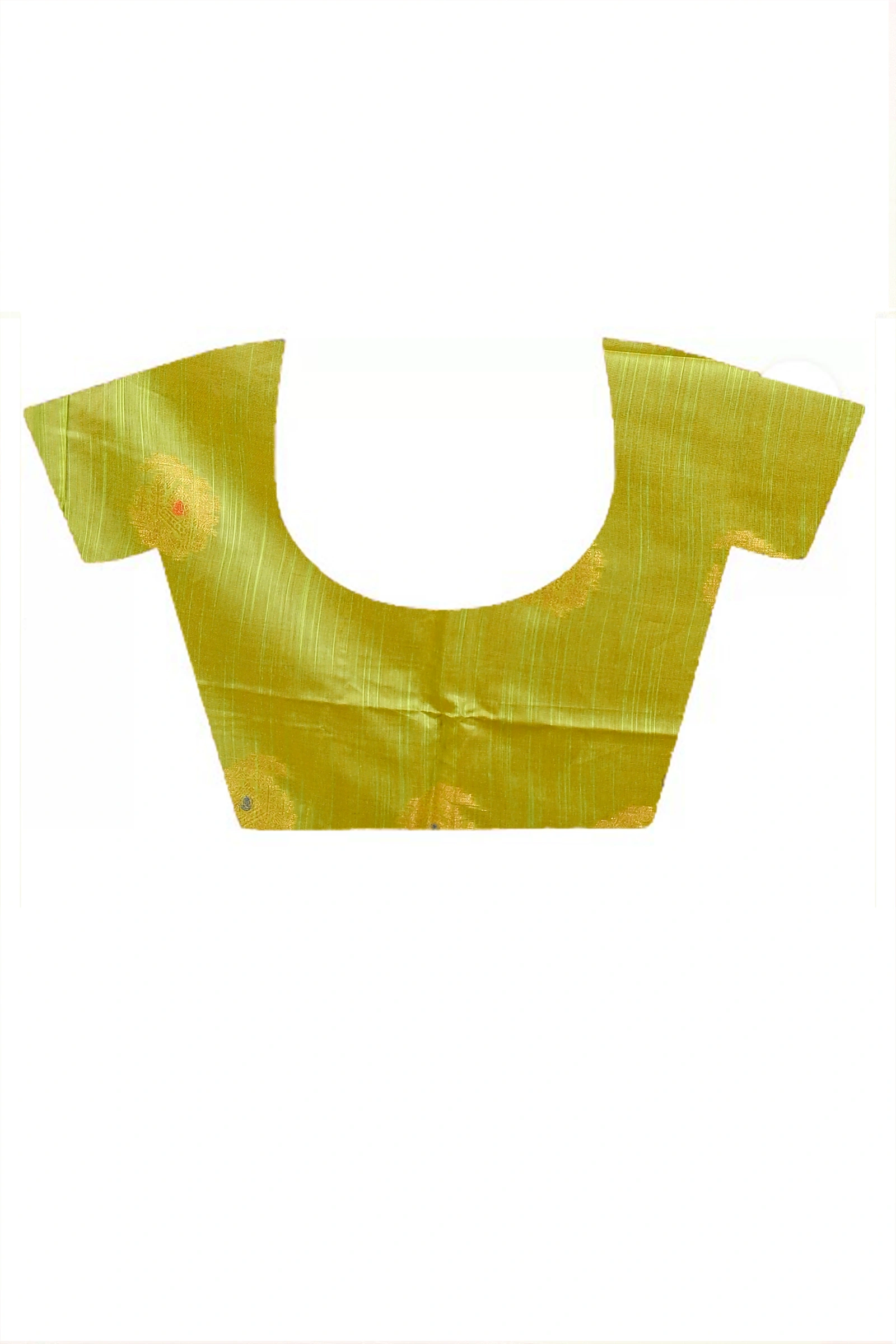 Orange Green Cotton Blend Daymin Hand Loom Saree (1898)