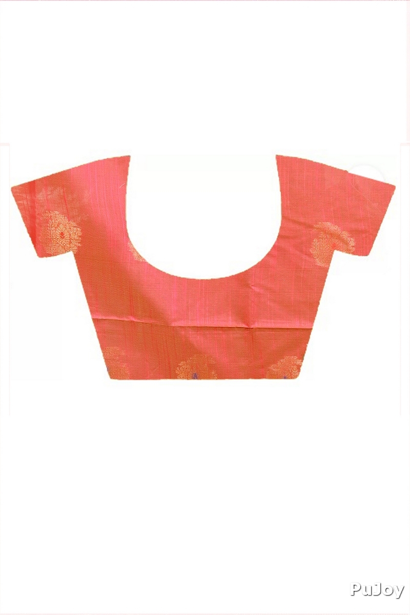 Pesta Green Pink Cotton Blend Daymin Hand Loom Saree (1899)
