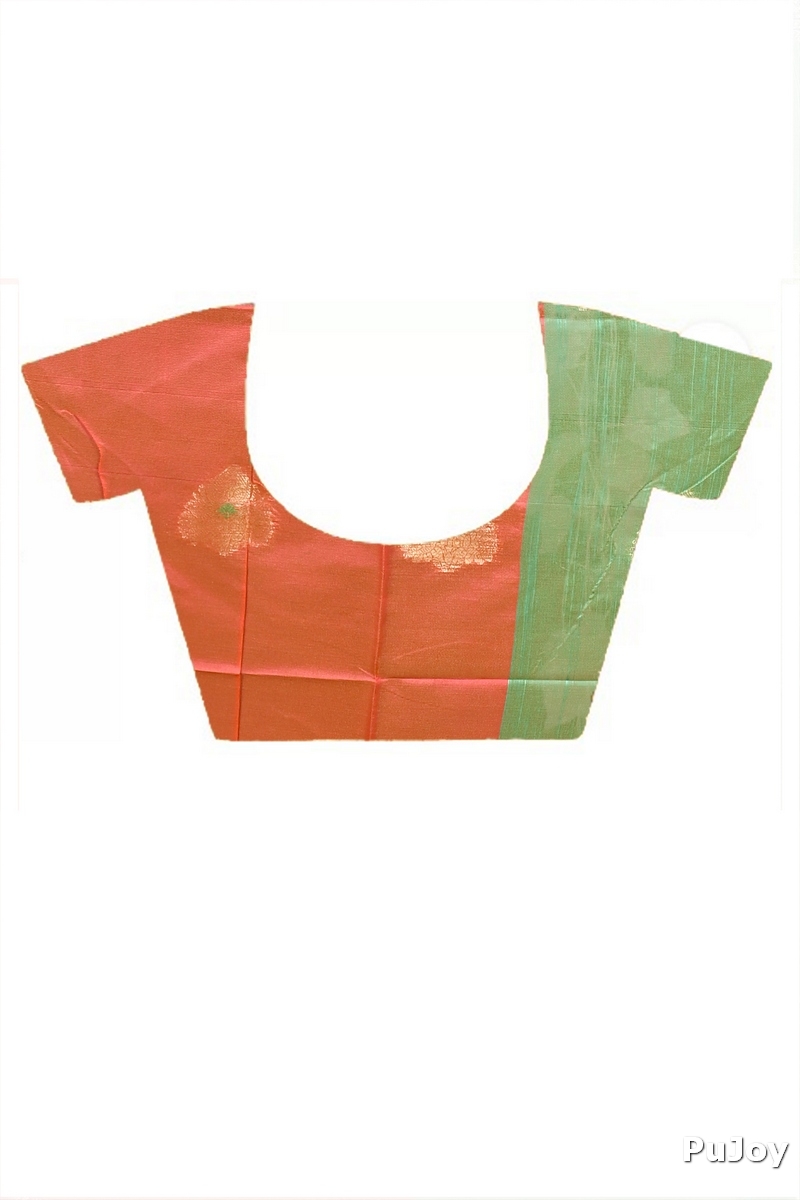 Green Pink Cotton Blend Daymin Hand Loom Saree (1900)