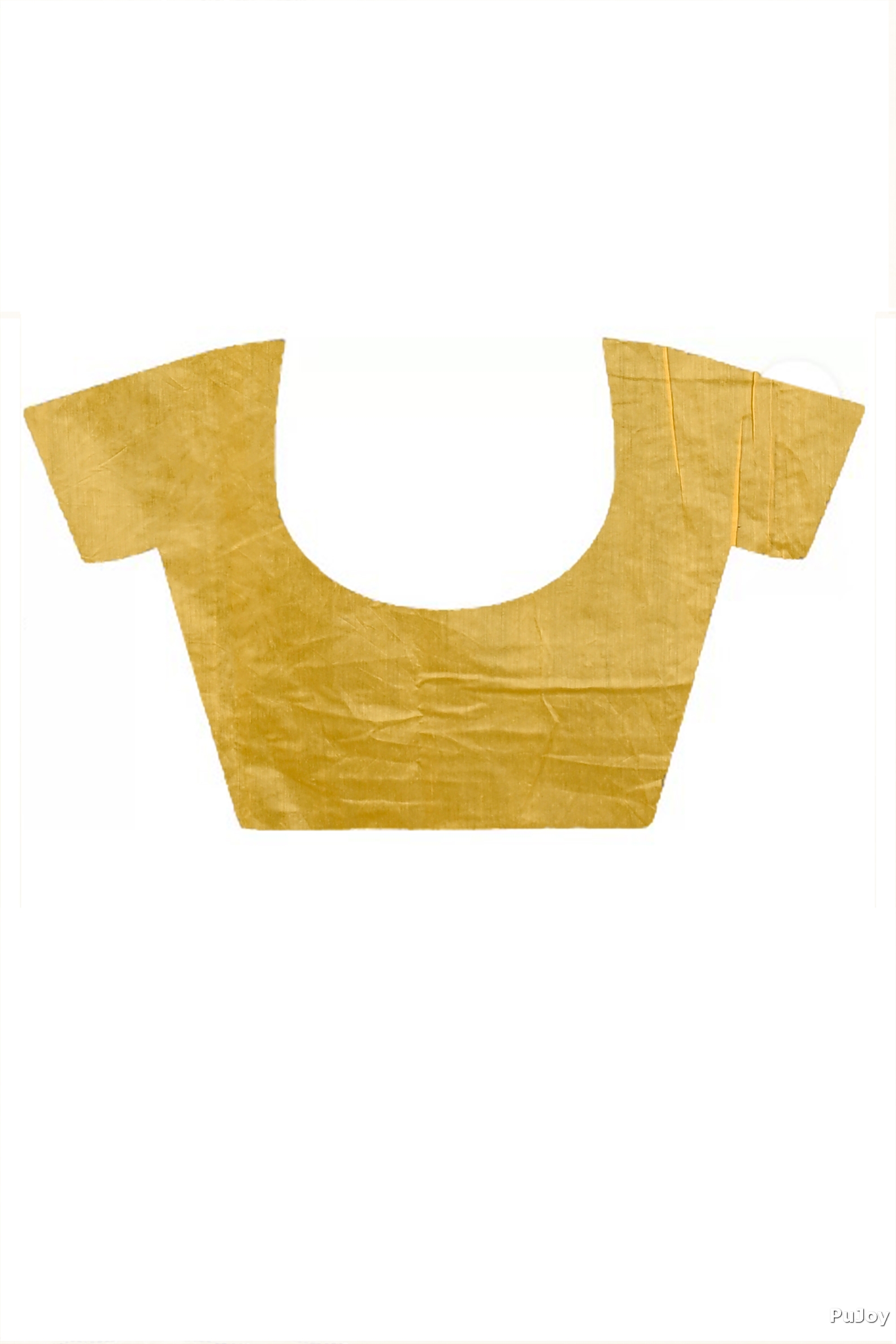Yellow Cotton Blend Dayki Kantha Stitch Saree (1903)