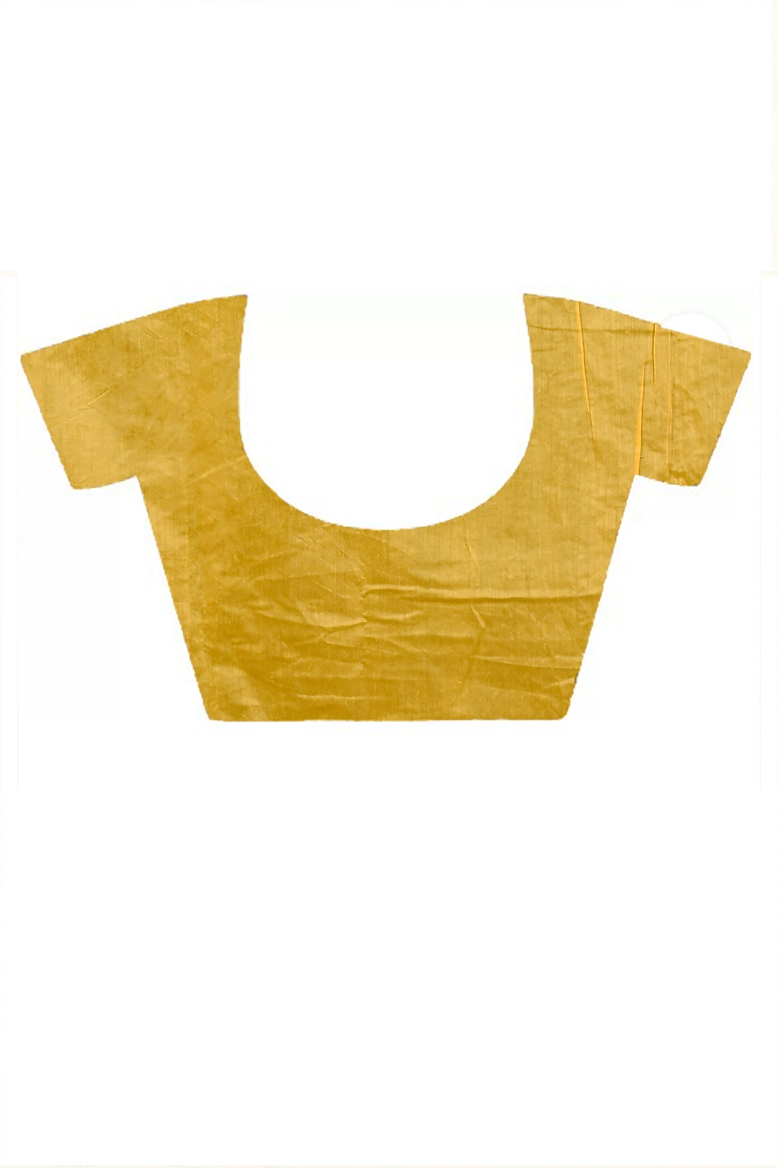 Yellow Cotton Blend Dayki Kantha Stitch Saree (1903)