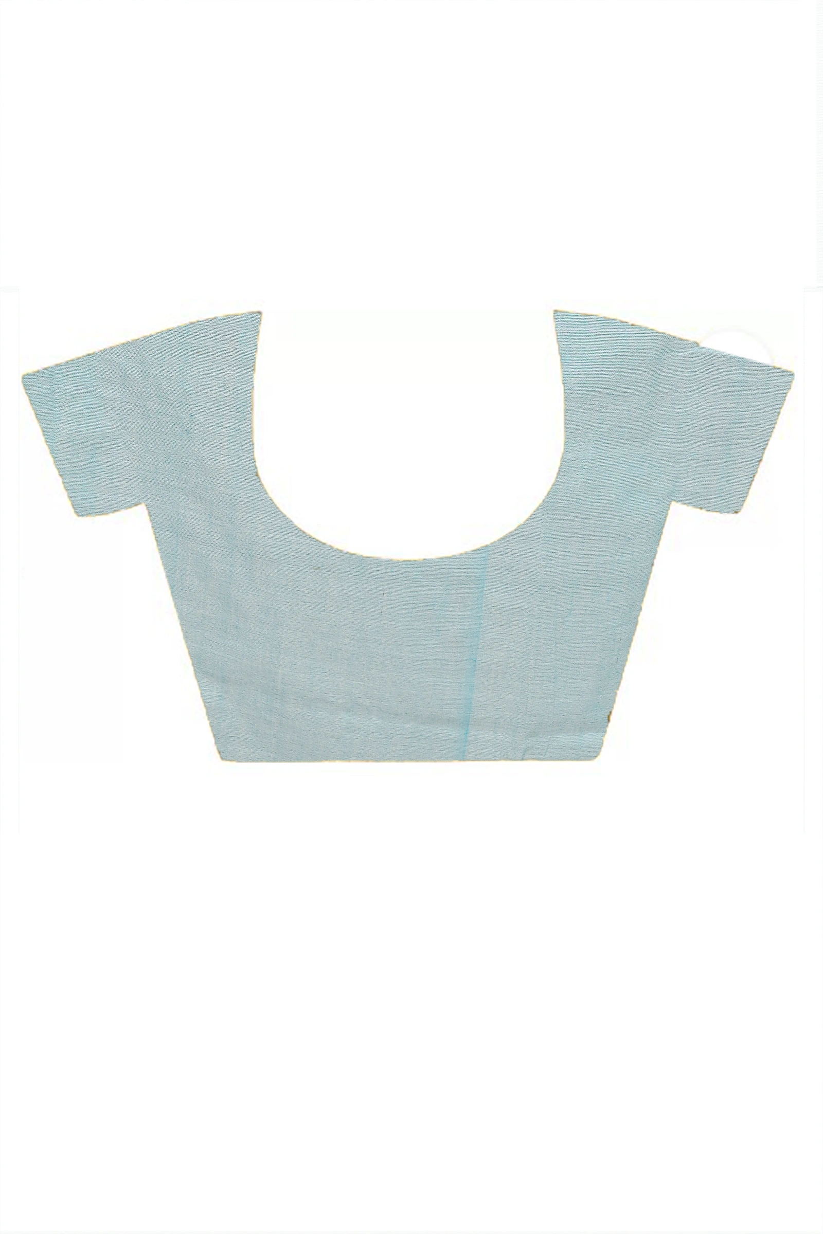 Sky Blue Pure Cotton Kamal Hand Painted Saree (1971)
