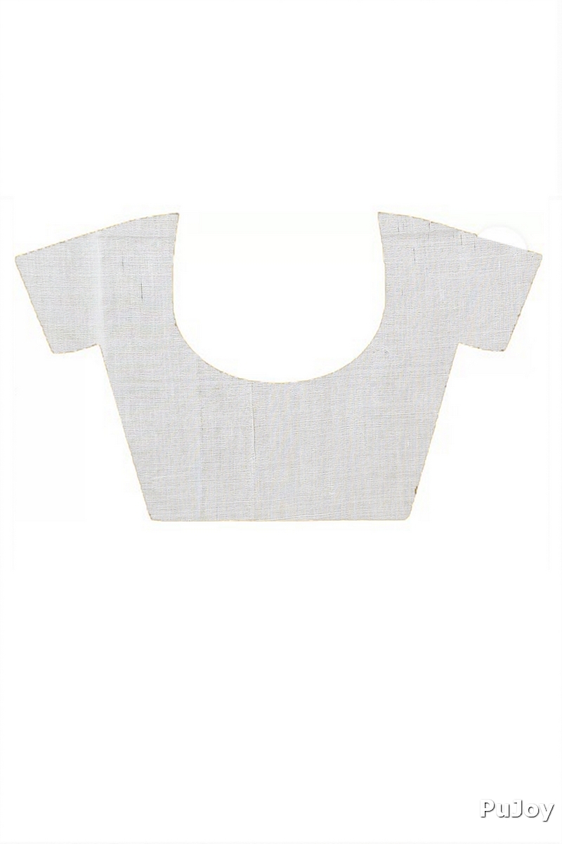 White Pure Cotton Kamal Hand Painted Saree (1972)