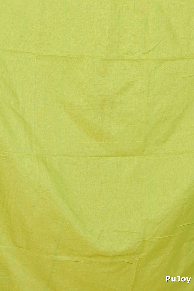 Green Pure Cotton Kamal Hand Painted Saree (1977)
