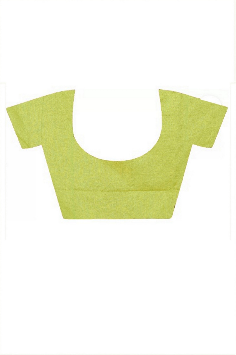 Green Pure Cotton Kamal Hand Painted Saree (1977)