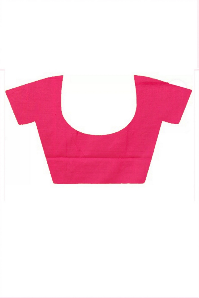 Dark Pink Pure Cotton Kamal Hand Painted Saree (1978)