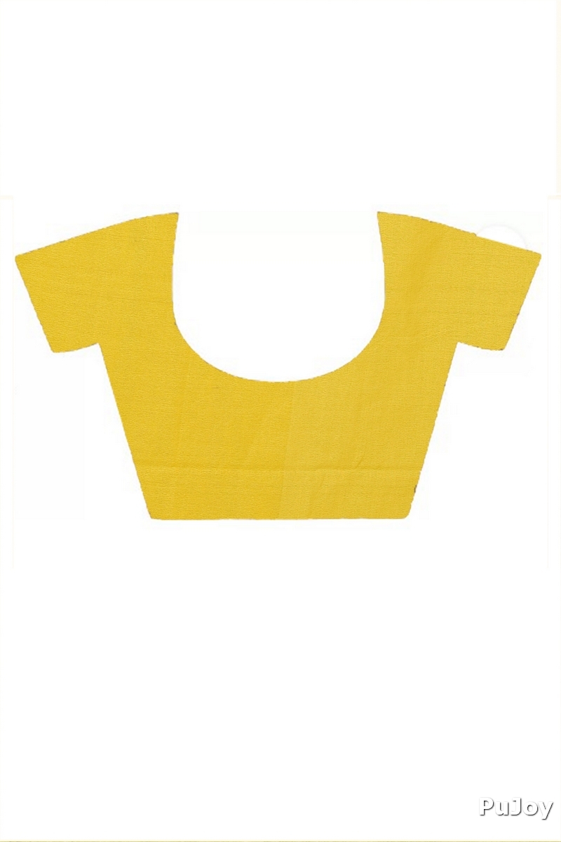 Yellow Pure Cotton Keshaka Hand Painted Saree (1983)