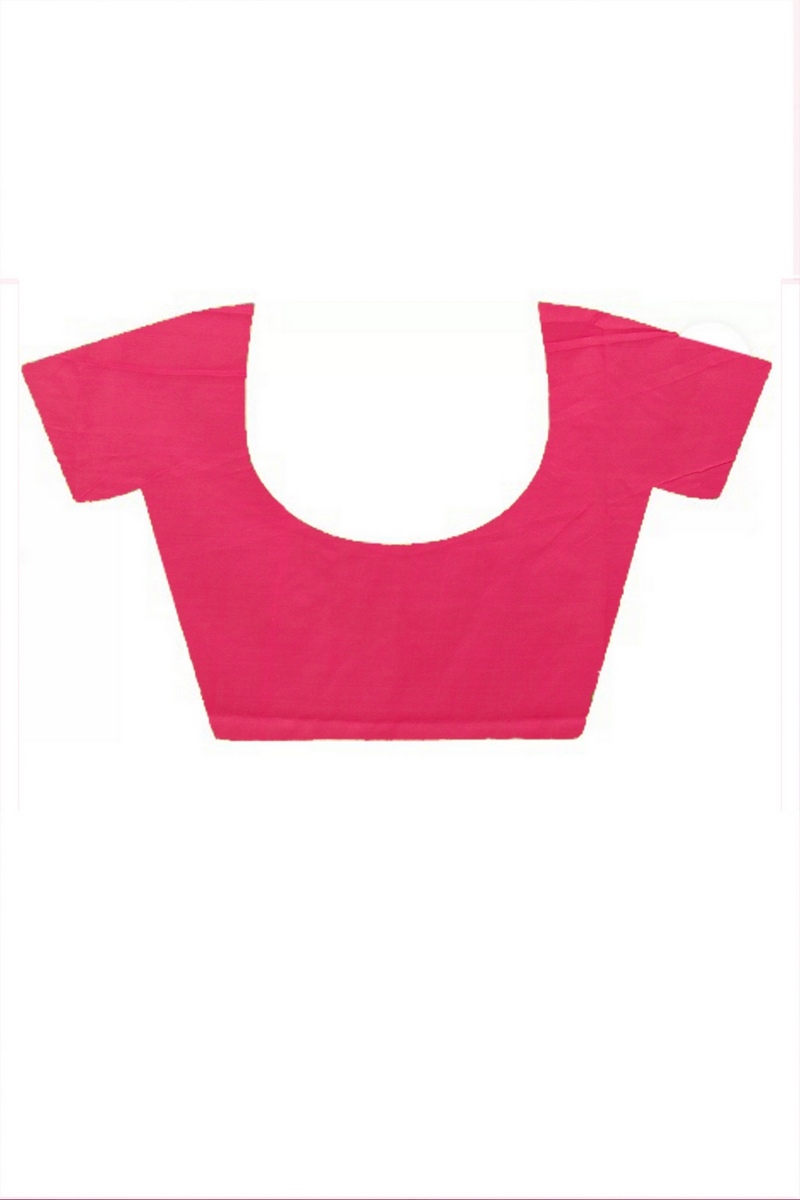 Pink Pure Cotton Keshaka Hand Painted Saree (1990)