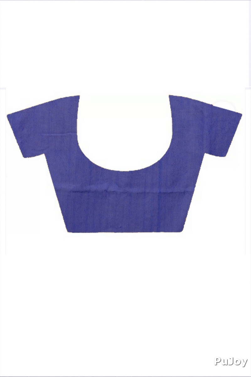Dark Blue Pure Cotton Keshaka Hand Painted Saree (1991)