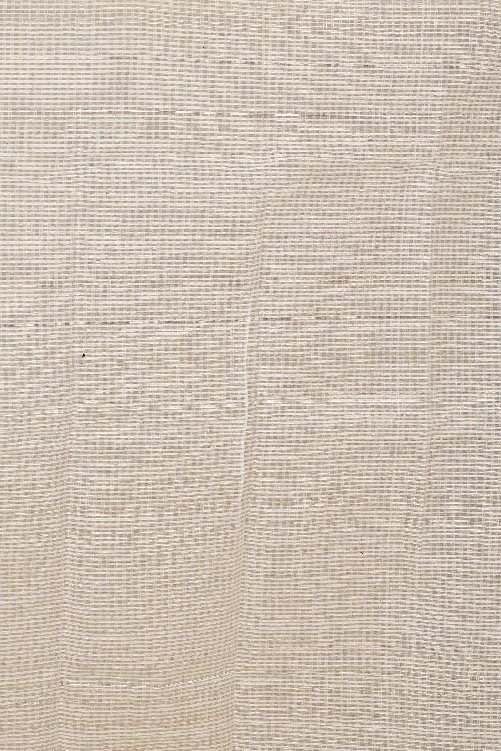 White Red Blended Cotton Aplika Applique Saree (1993)