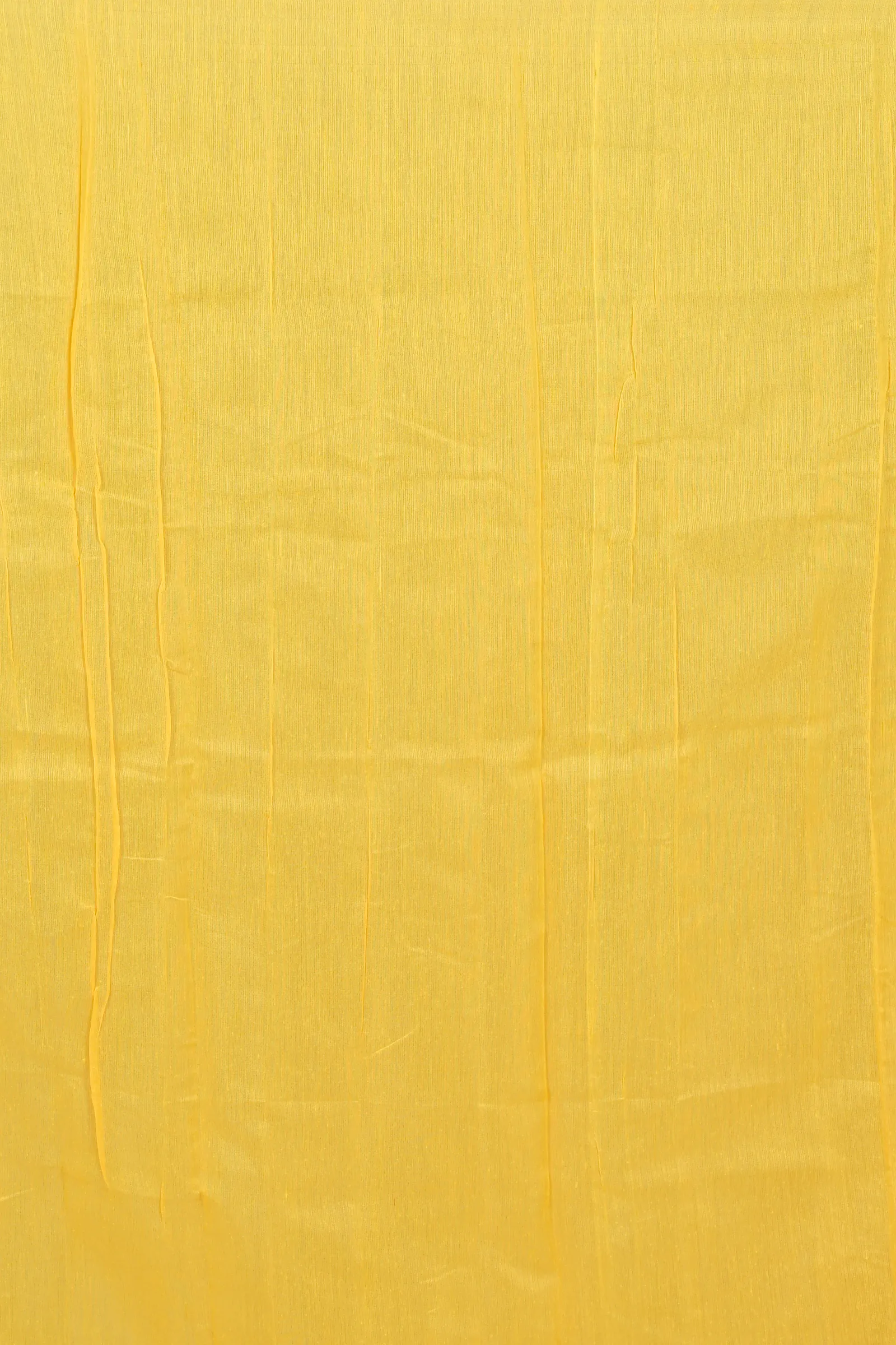 Yellow Blended Cotton Aplika Applique Saree (1994)