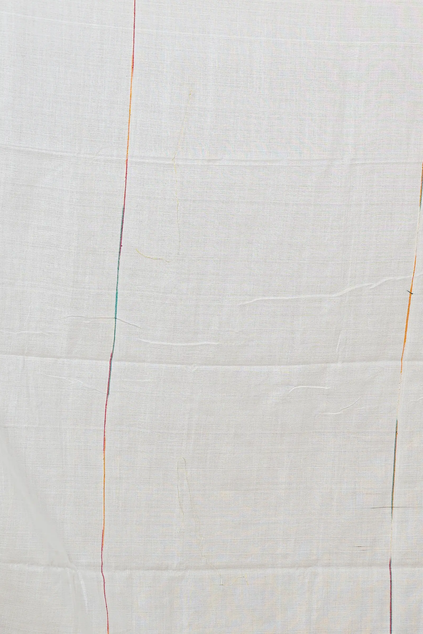 White Pure Cotton Aplika Tanu Applique Saree (2002)