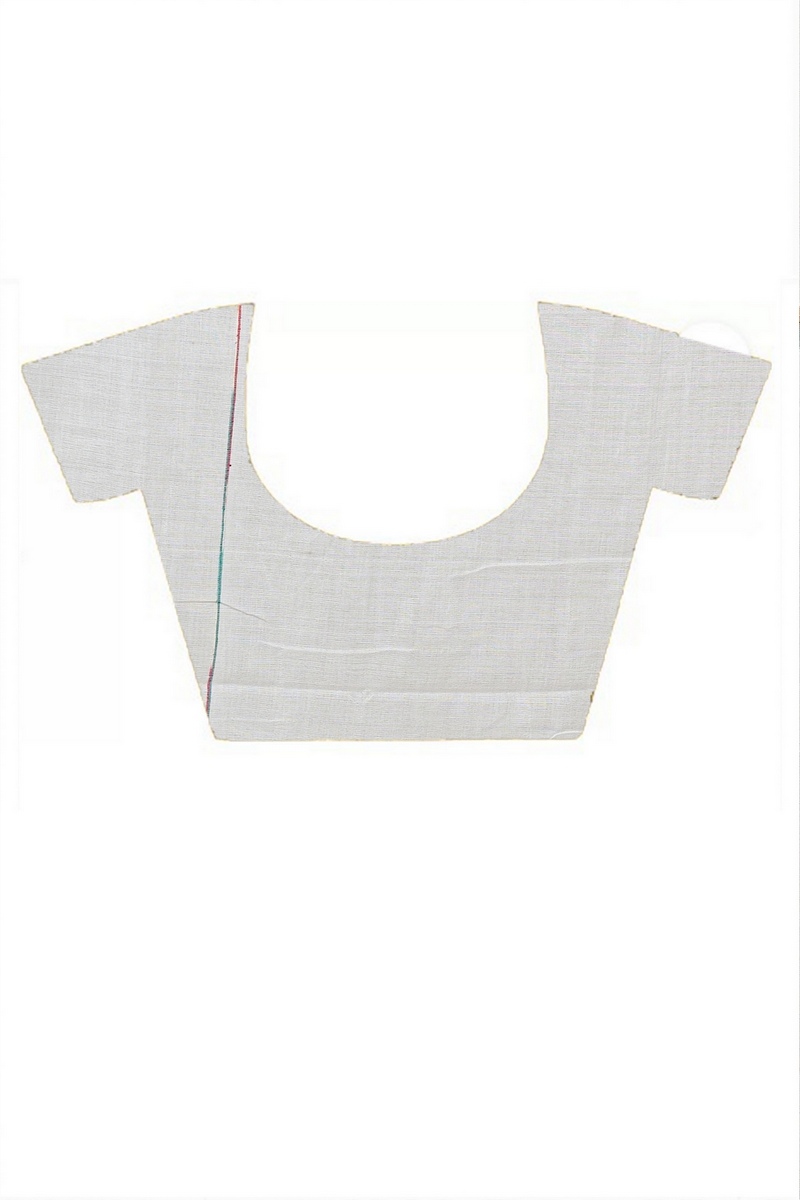 White Pure Cotton Aplika Tanu Applique Saree (2002)