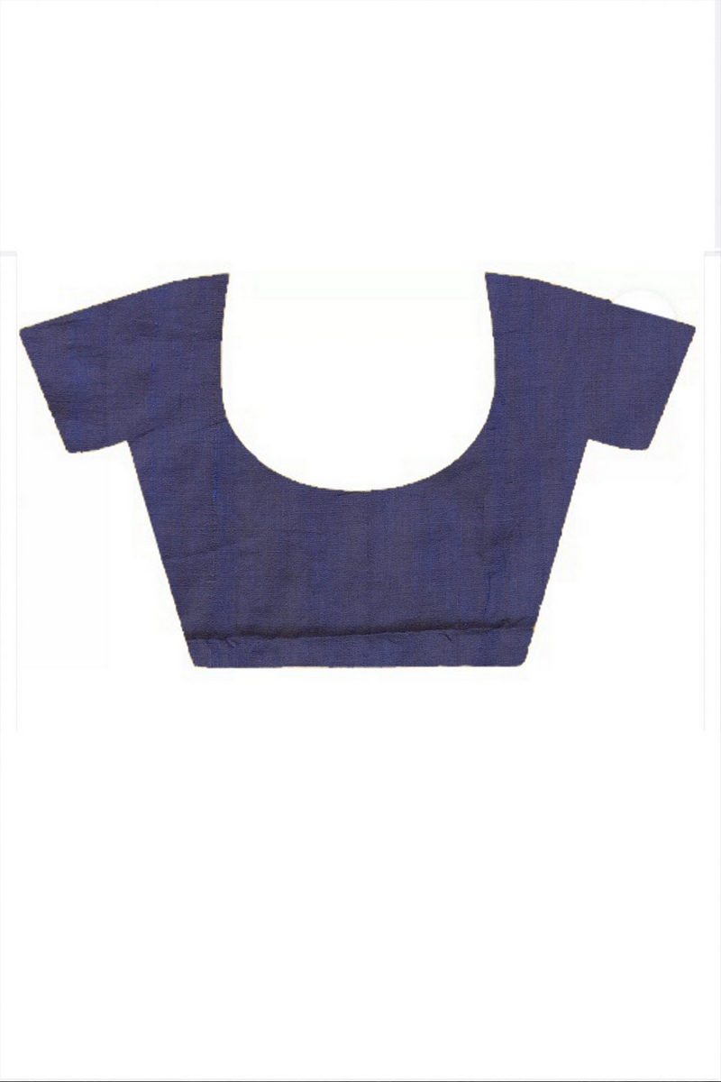 Naby Blue Pure Cotton Aplika Tanu Applique Saree (2004)