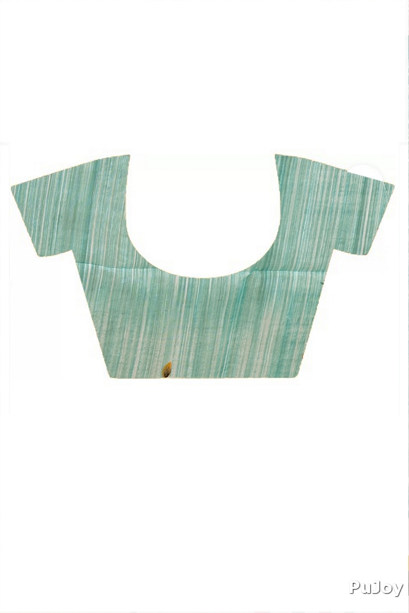 See Green Blended Cotton Korel Printed Handloom Saree (2009)