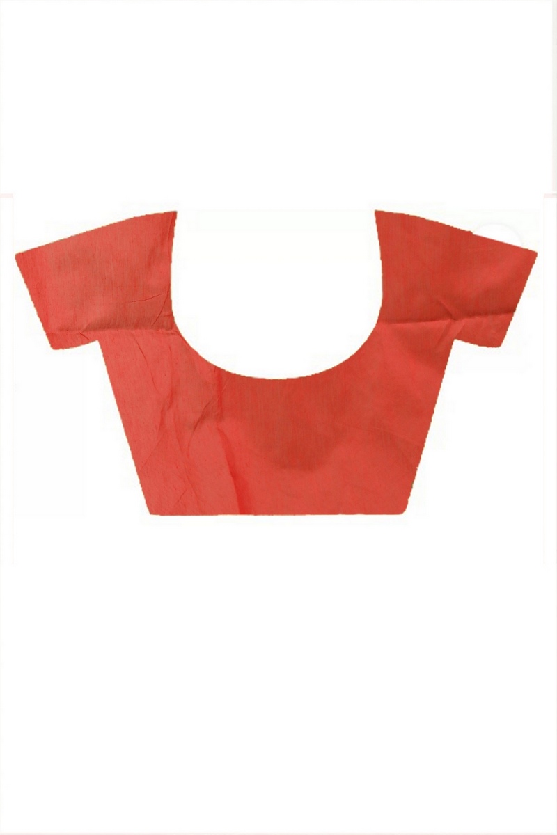 Dark Green Blended Cotton Samo Hand Loom Saree (2013)