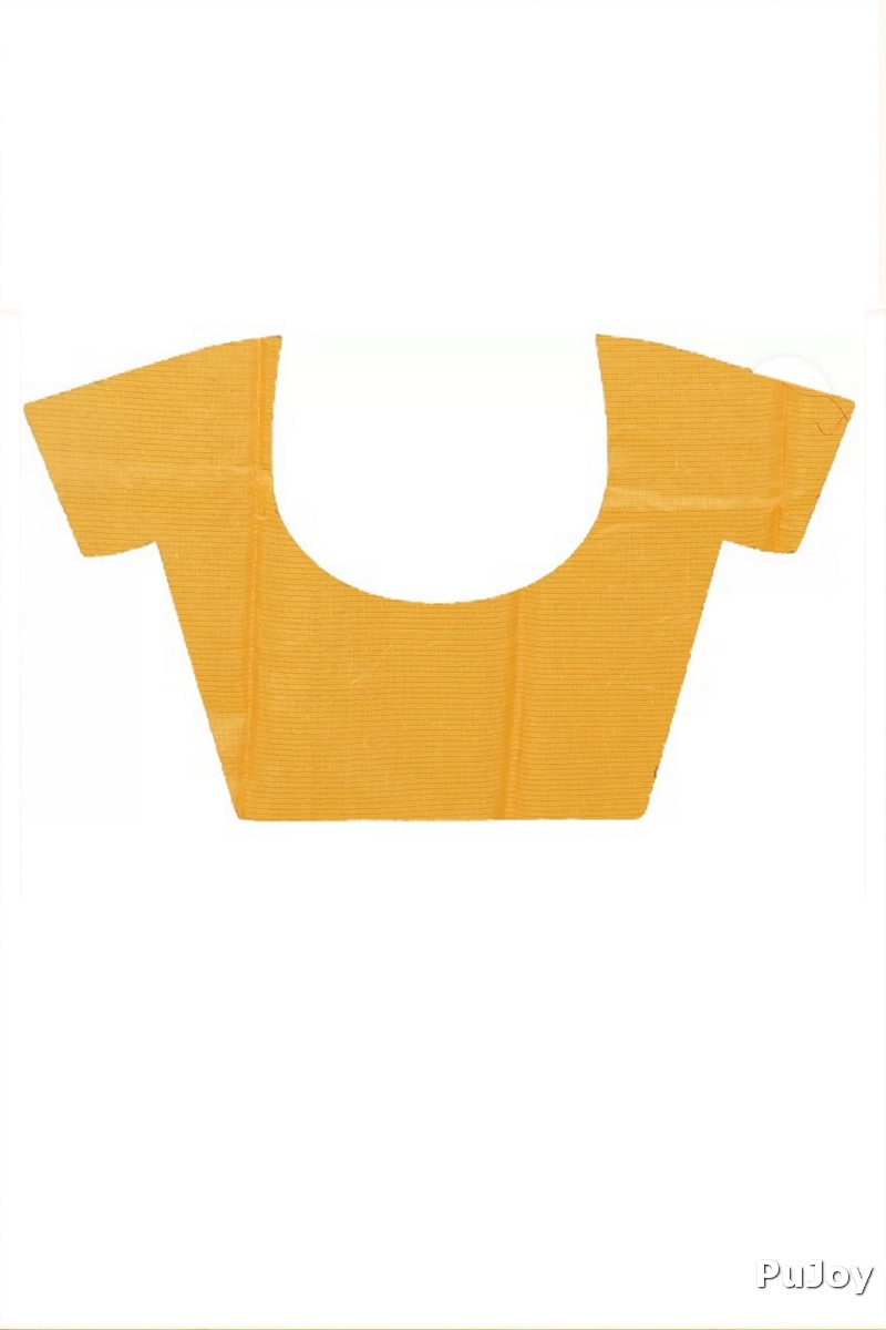 Yellow Cotton Silk Sikra Hand Loom Saree (2016)