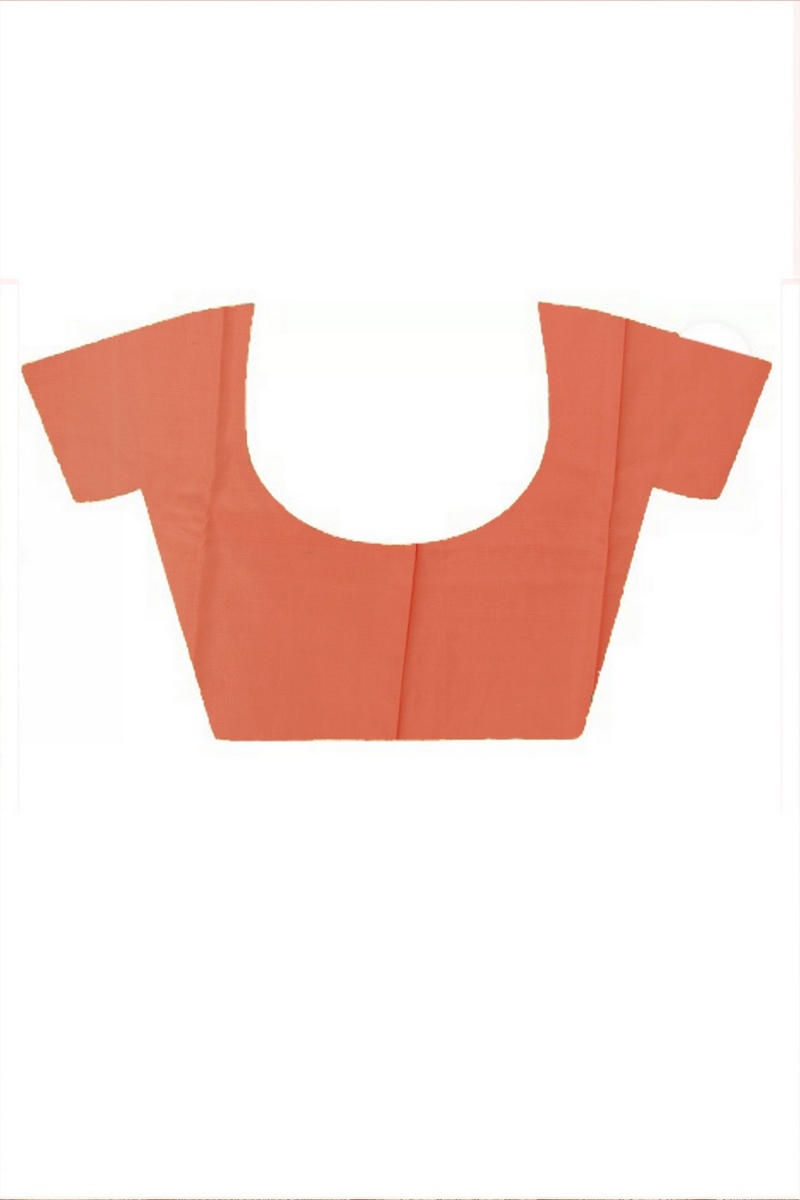 Red Blended Cotton Sikto Hand Loom Saree (2030)