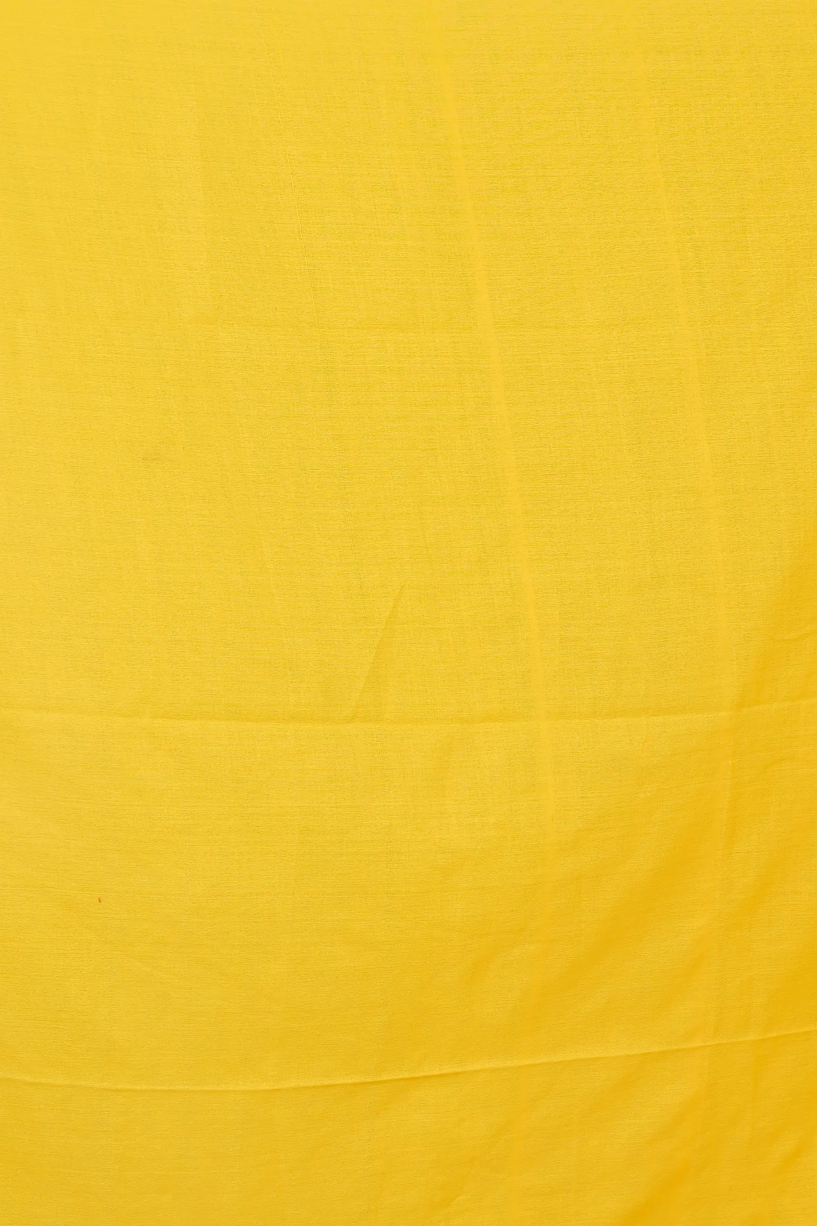 Yellow Pure Cotton Thanli Hand Loom Saree (2033)