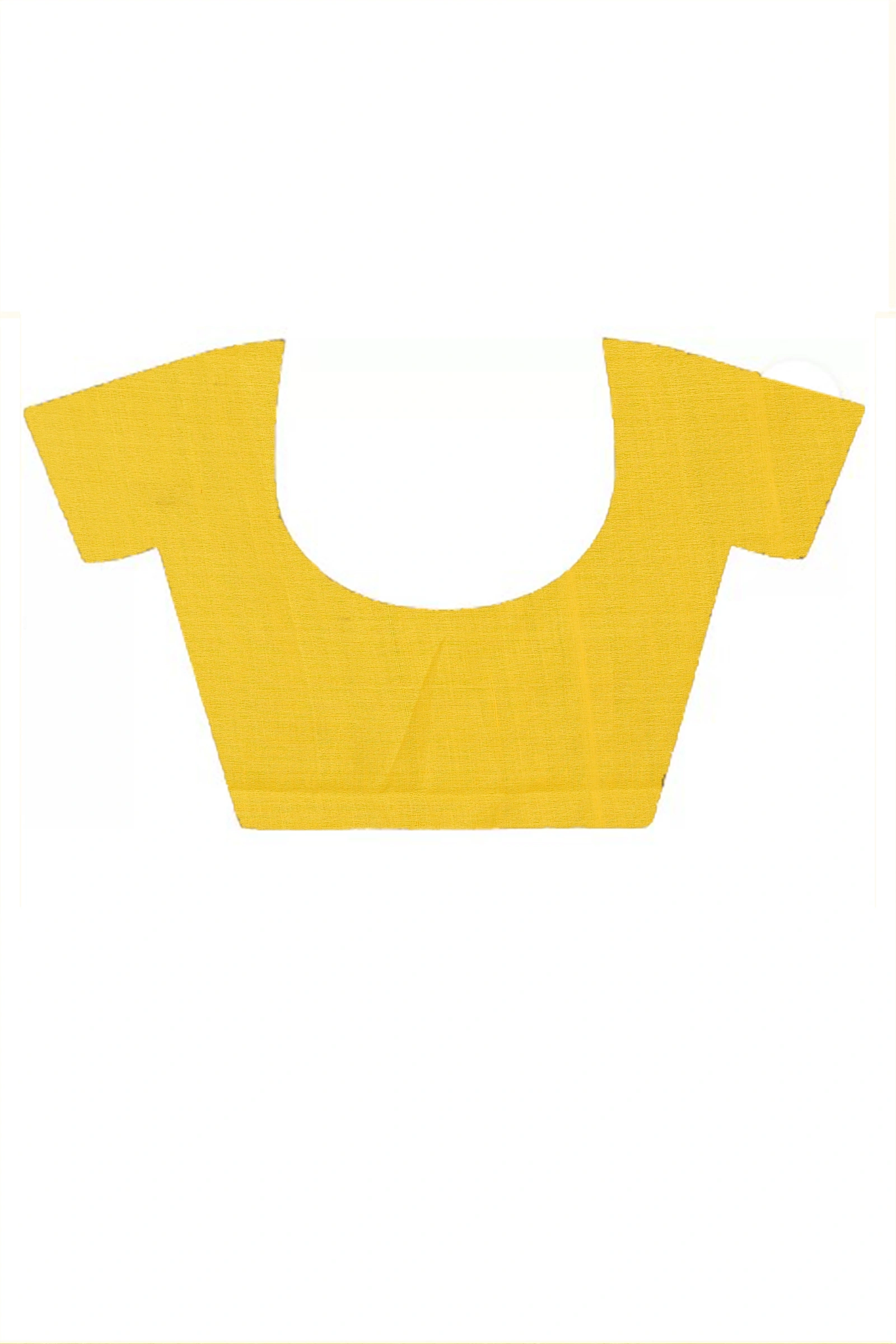 Yellow Pure Cotton Thanli Hand Loom Saree (2033)