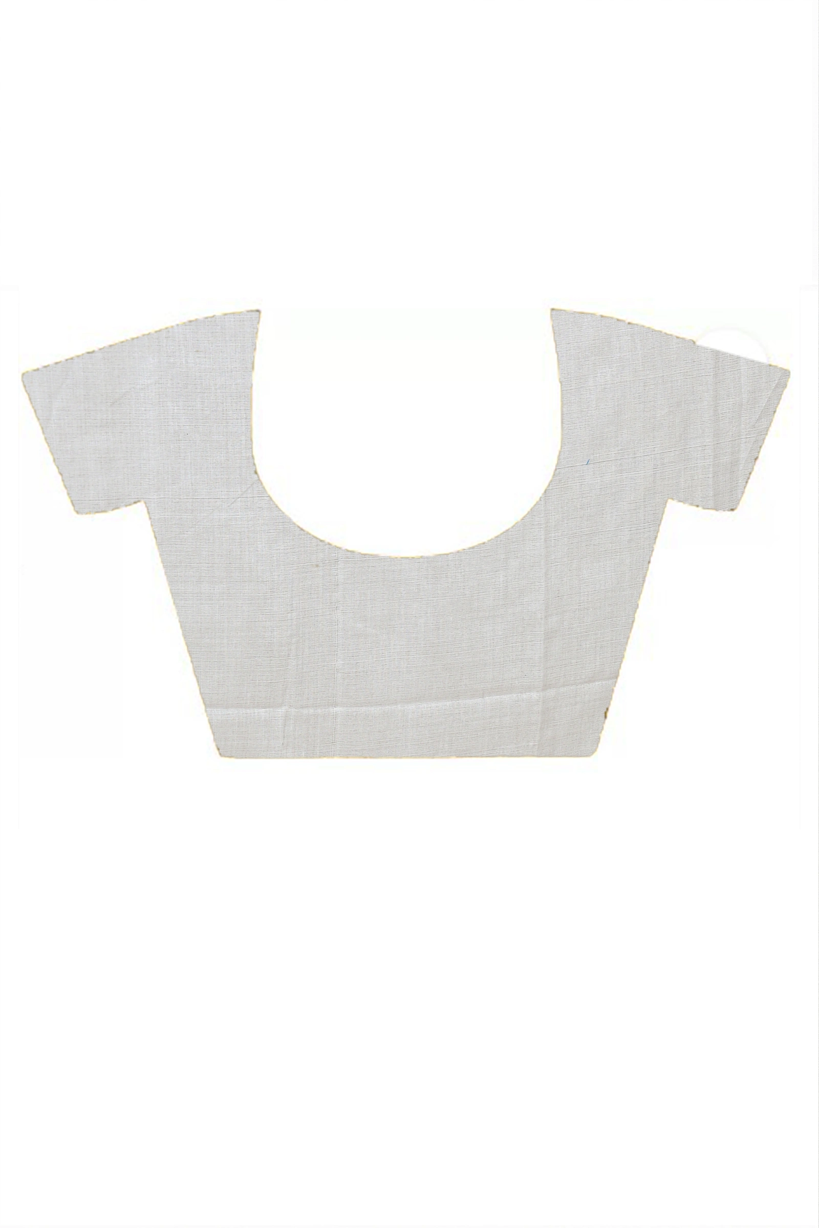 White Pure Cotton Thanli Hand Loom Saree (2034)