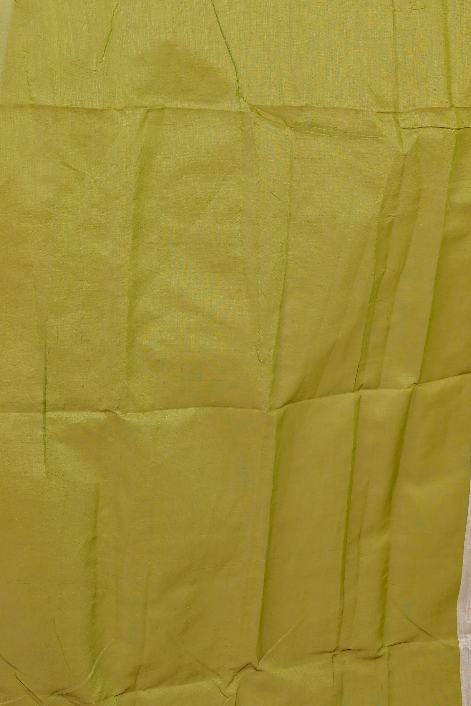 Green Grey Pure Cotton Senak Printed Handloom Saree (2058)