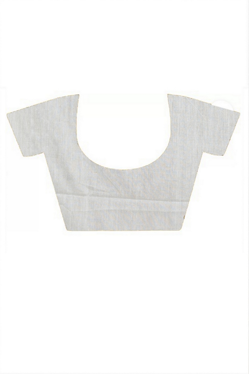 White Red Pure Cotton Seuma Hand Loom Saree (2062)