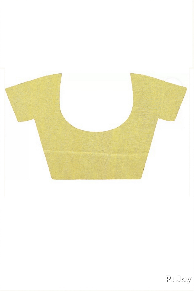 Yellow Red Pure Cotton Seuma Hand Loom Saree (2063)