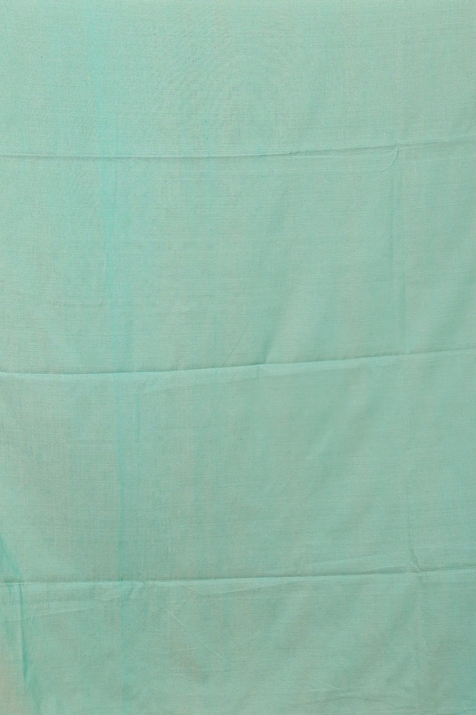 Turquoise Green Pure Cotton Seuma Hand Loom Saree (2064)