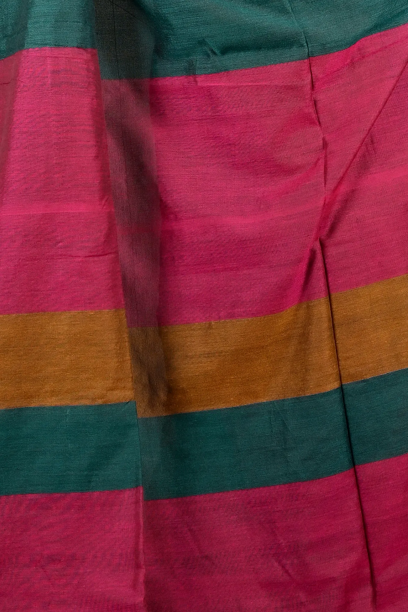 Purple Green Pure Cotton Nator Hand Loom Saree (2086)