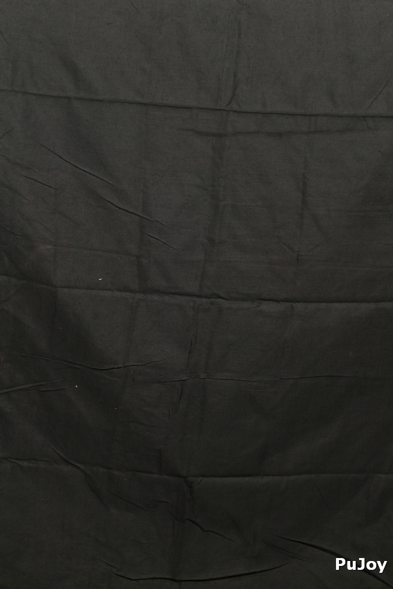 Black Brown Pure Cotton Nator Hand Loom Saree (2087)