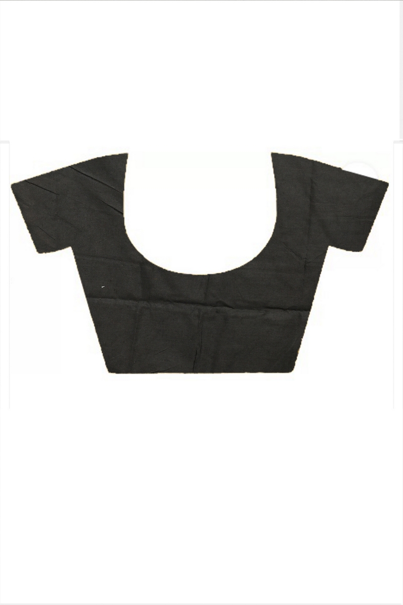 Black Brown Pure Cotton Nator Hand Loom Saree (2087)