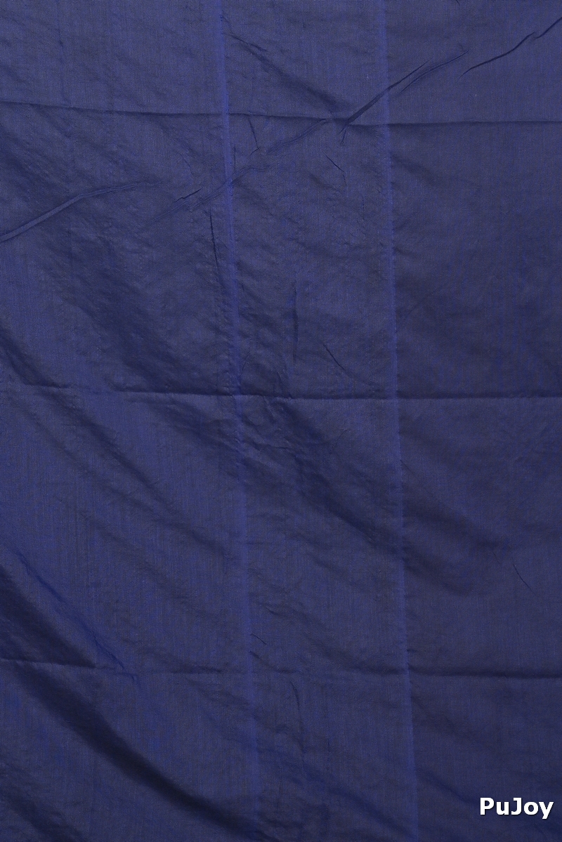 Naby Blue Pure Cotton Umkor Than Embroidery Handloom saree (2089)