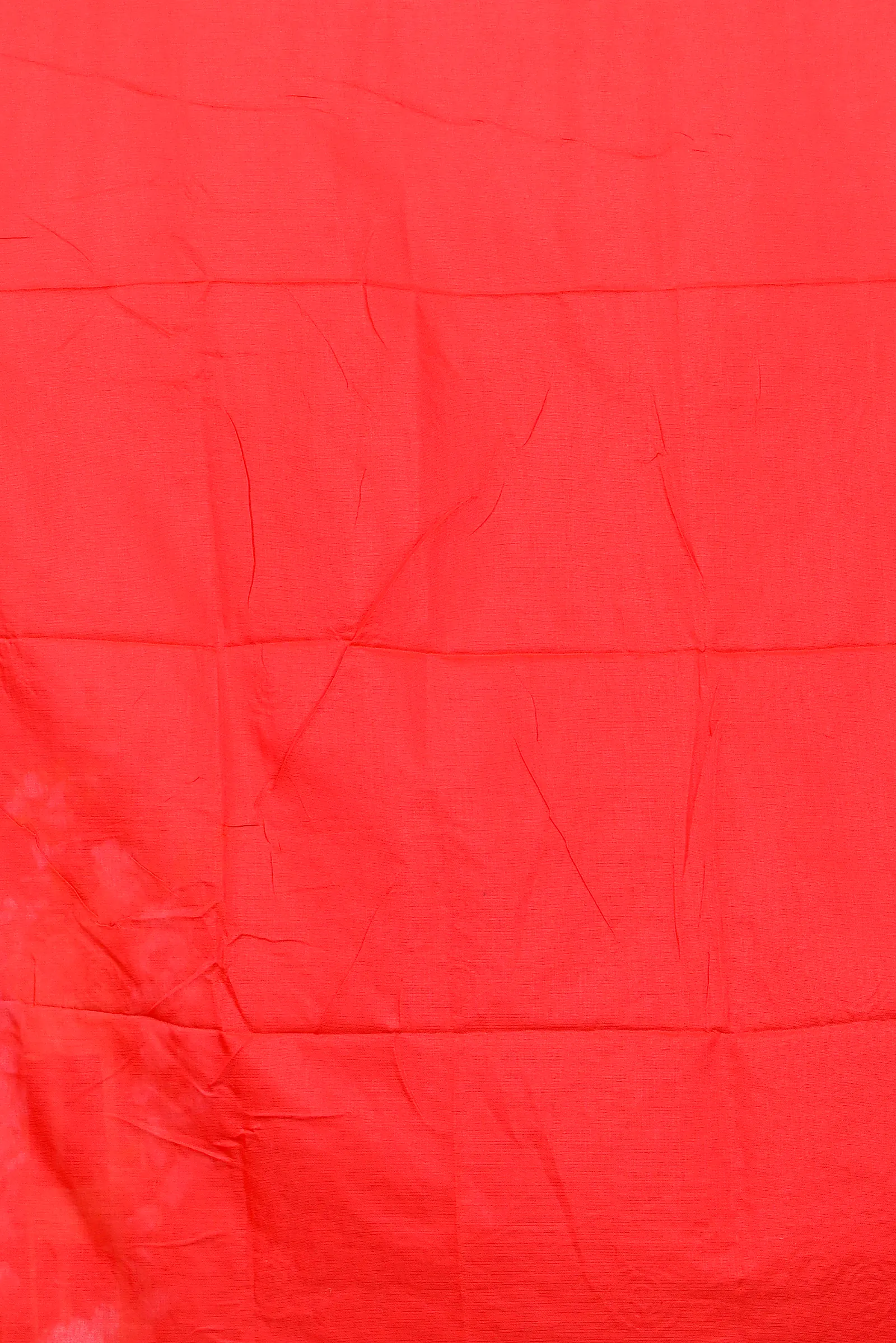 Red Pure Cotton Parag Embroidery Handloom saree (209)