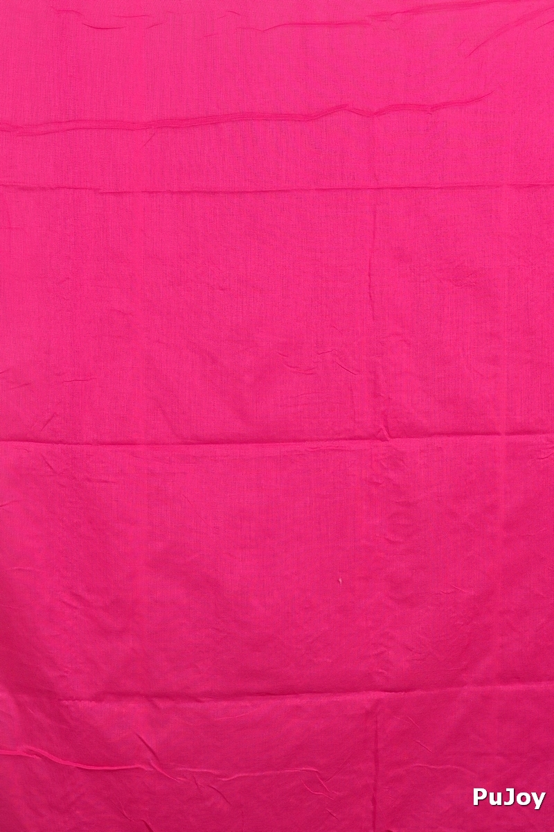 Pink Pure Cotton Umkor Than Embroidery Handloom saree (2090)