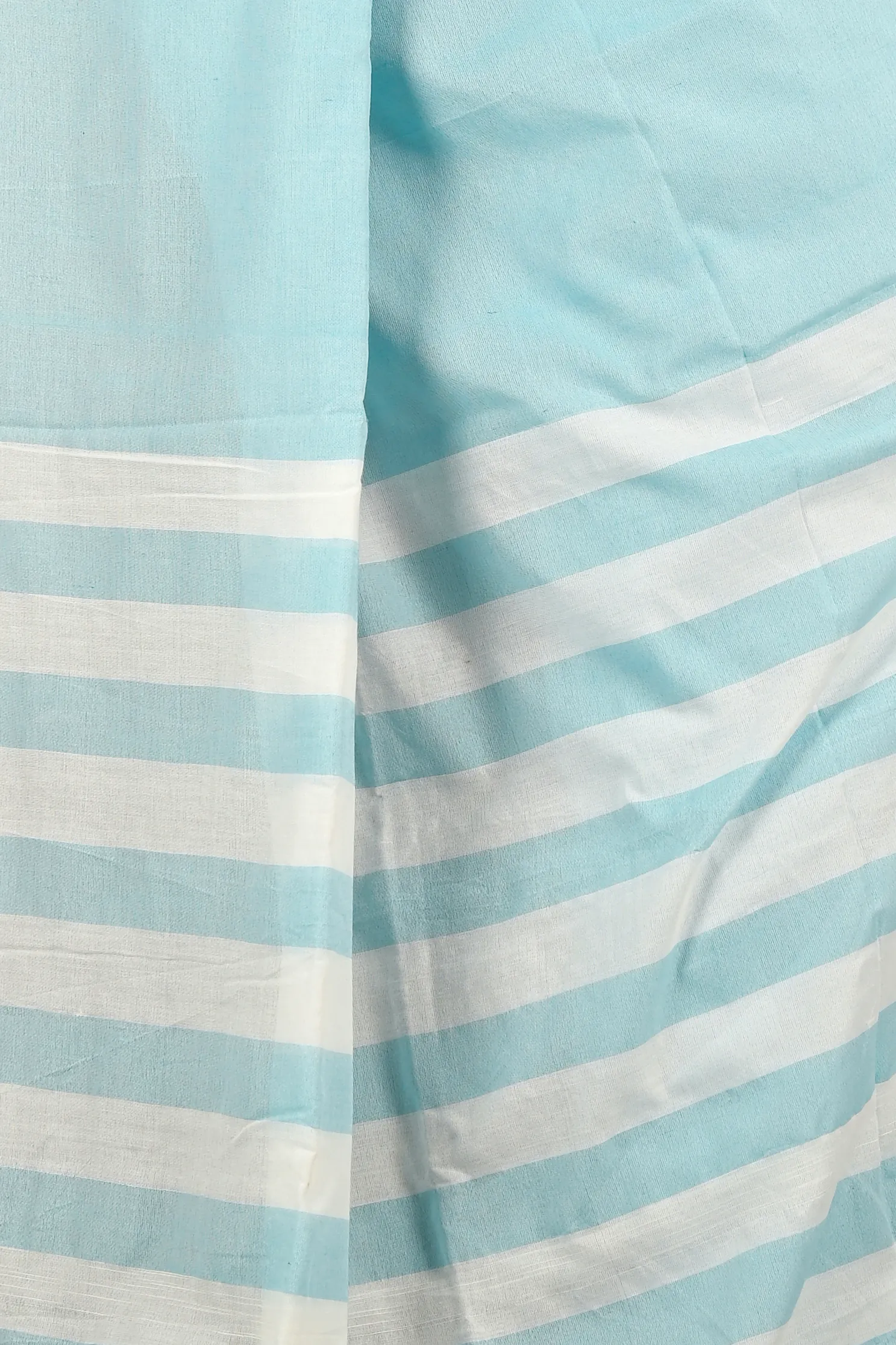 Sky Blue Pure Cotton Bisti Hand Loom Saree (2093)