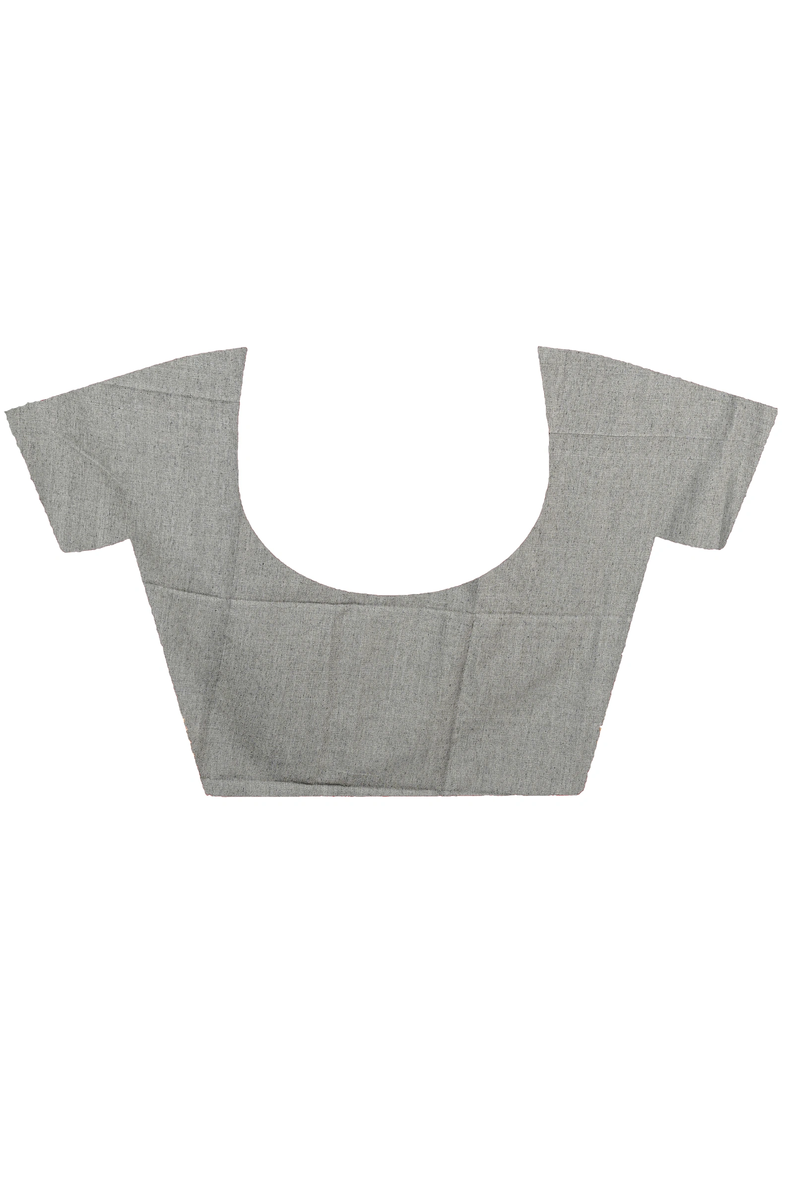 Grey Pure Cotton Bisti Hand Loom Saree (2096)