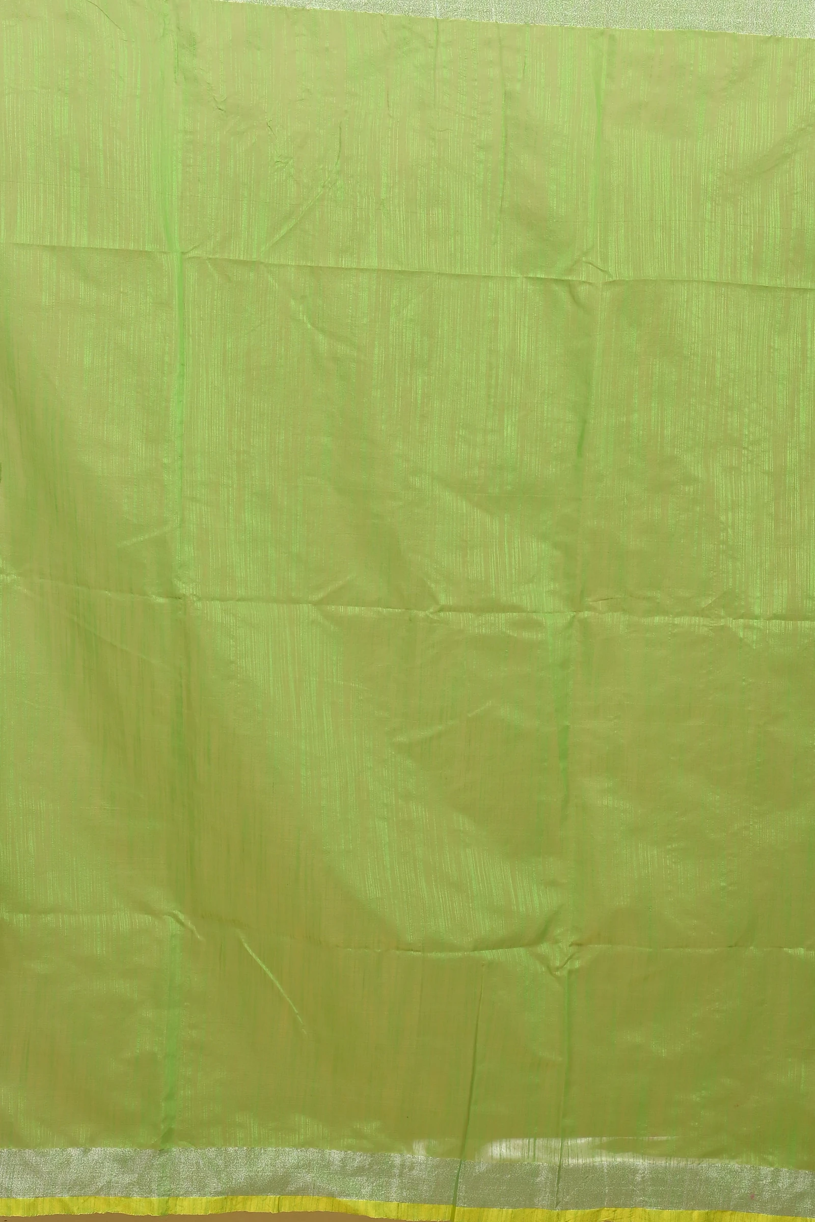 Green Blended Cotton Anito Hand Painted Saree (2099)