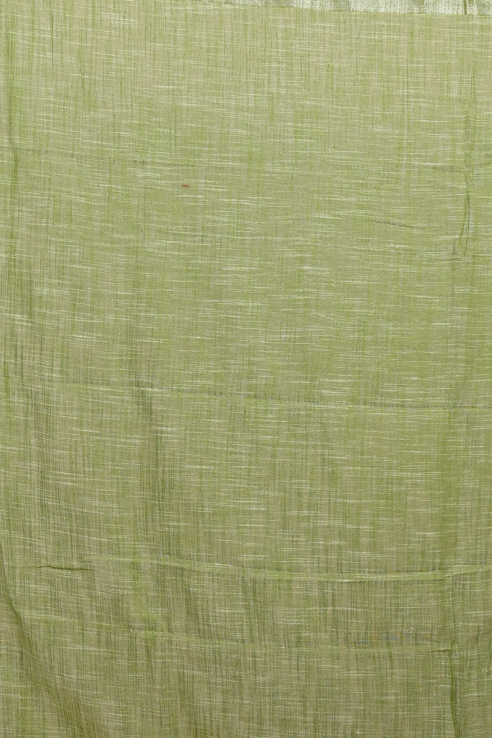 Dark Green Pure Cotton Hilda Printed Handloom Saree (2105)