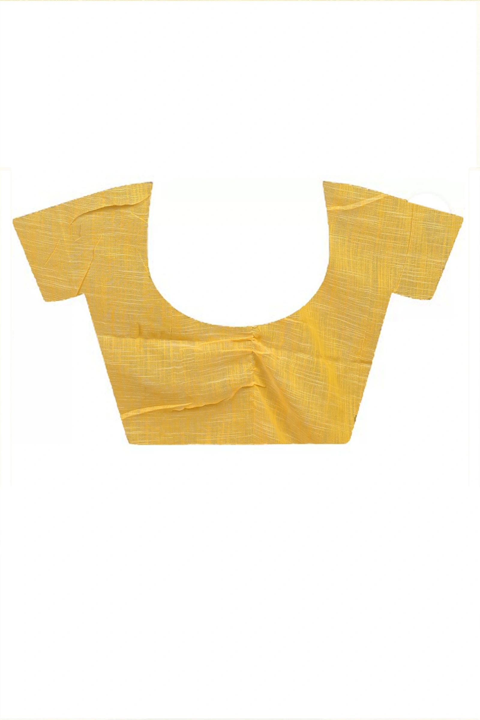 Yellow Pure Cotton Hilda Printed Handloom Saree (2108)