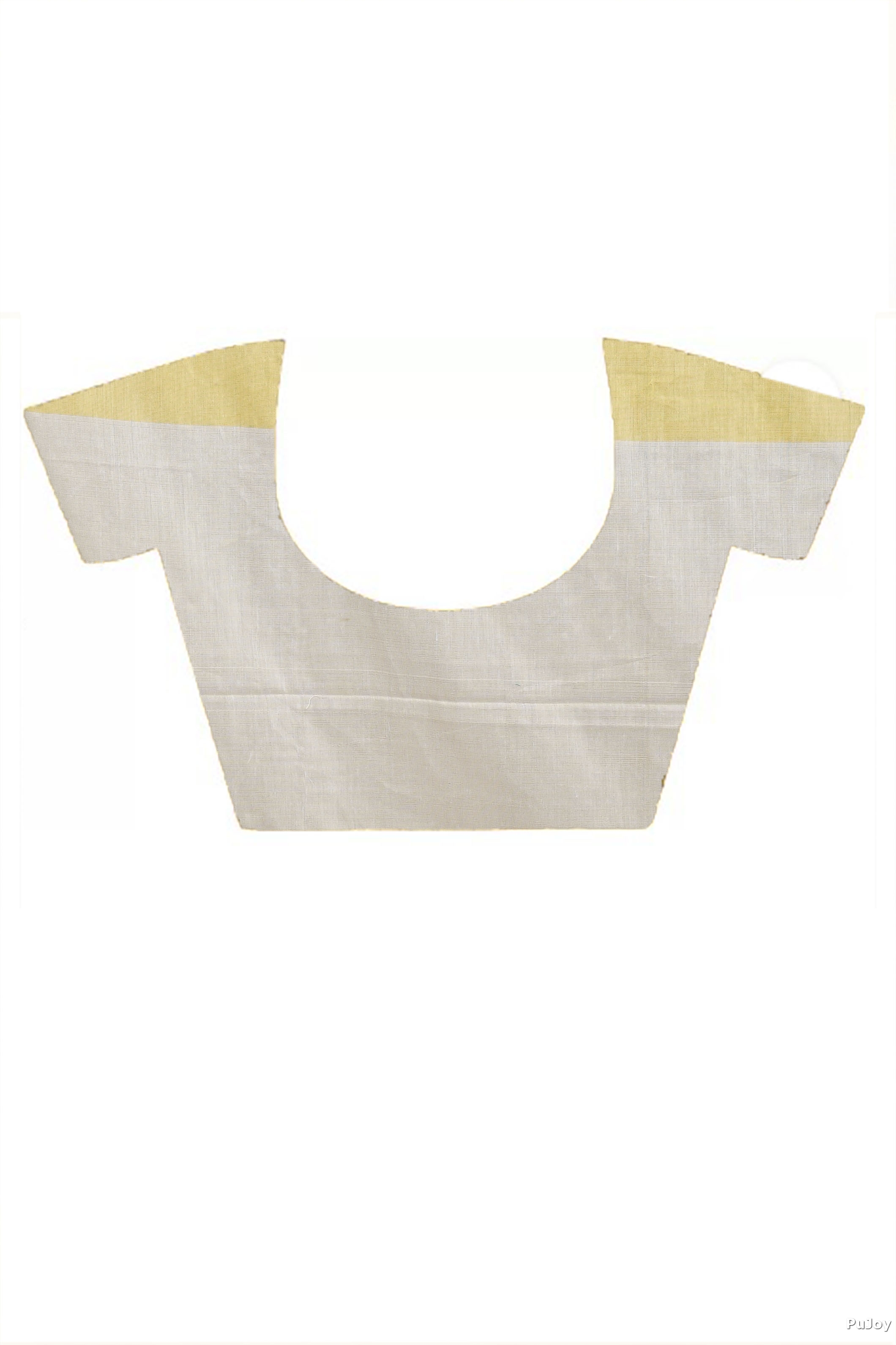 Yellow White Pure Cotton Hiran Hand Loom Saree (2110)