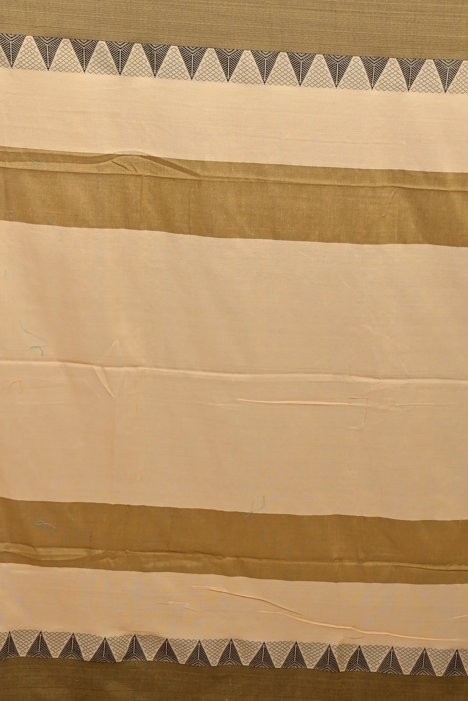 Brown Black Pure Cotton Hiran Hand Loom Saree (2111)